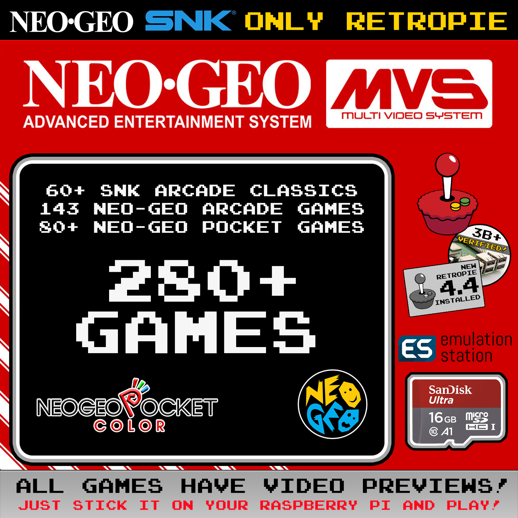 complete neo geo emulator and roms pack